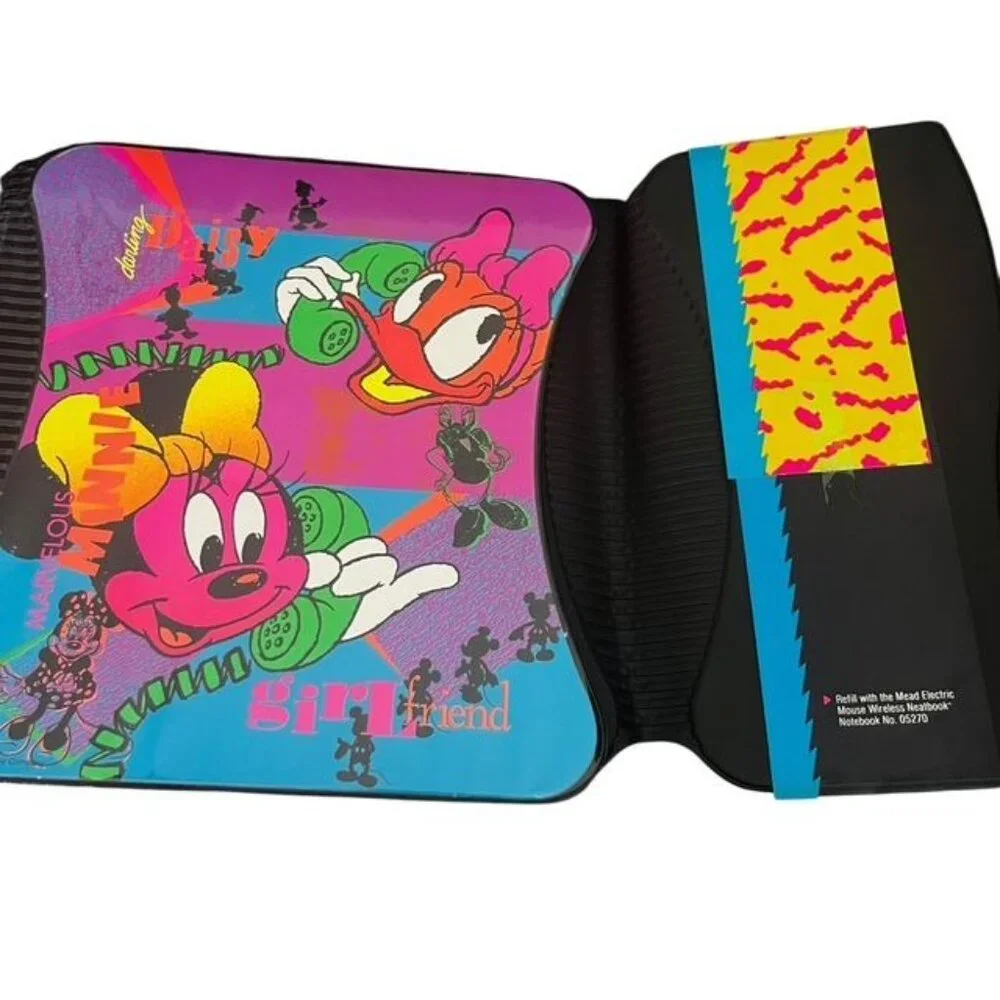 Vintage 1990s Mead Disney Notefolio New